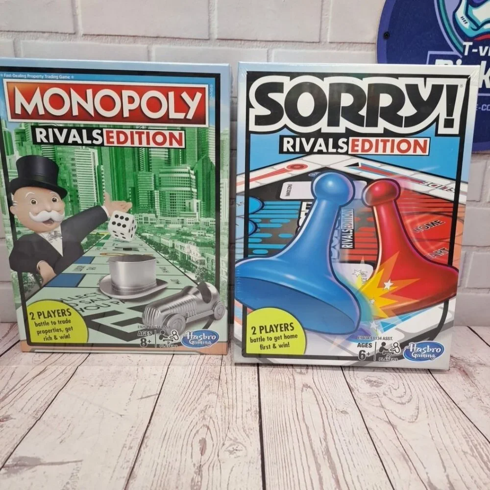 Monopoly & Sorry Rivals‎ Edition Lot Of 2 Sealed Board Games